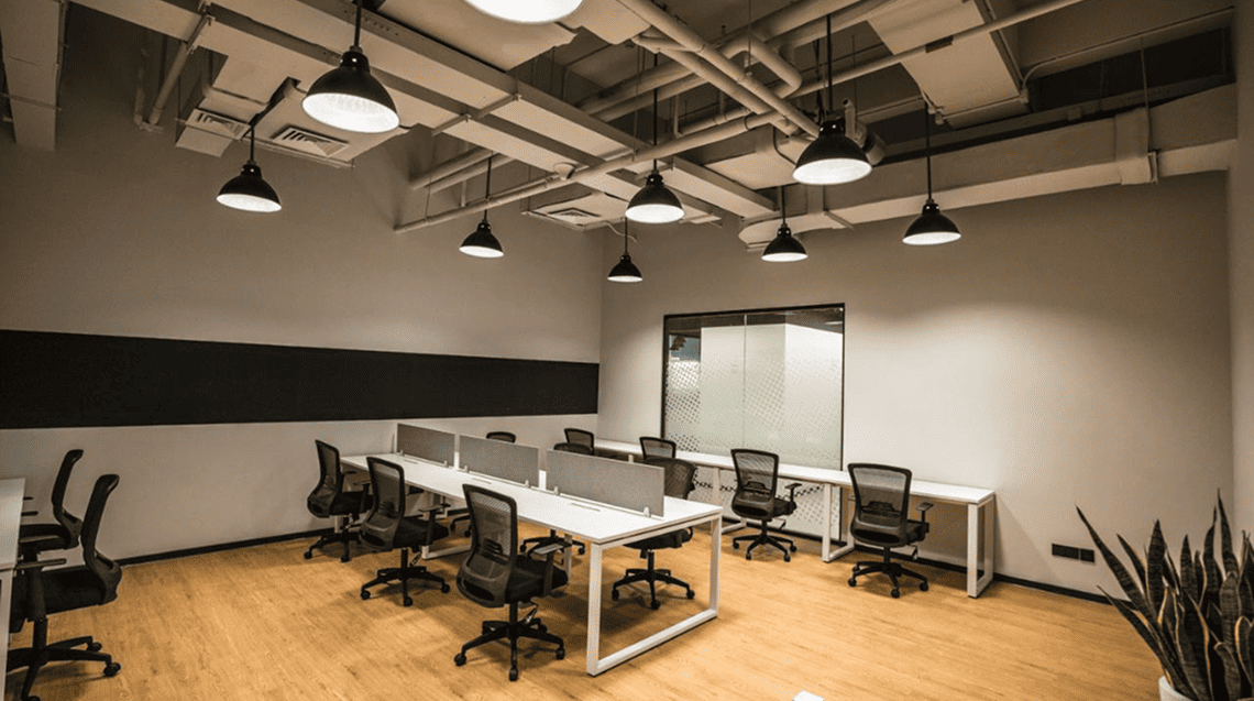 Hub has comfortable co-working spaces
